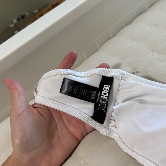 White Ribbed Bikini Set by Beach Riot - Picture 5 of 5